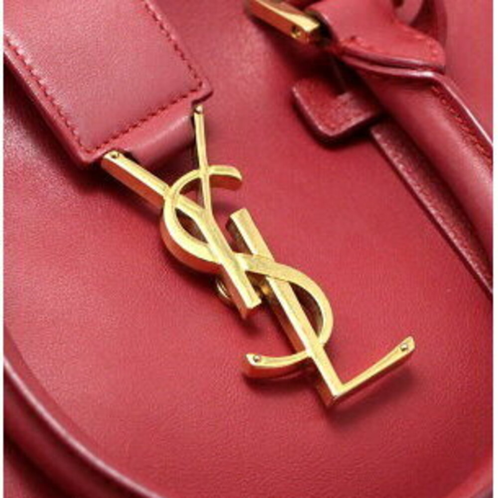 Saint Laurent Paris Cabas Bag Red Leather GG - Picture 6 of 6